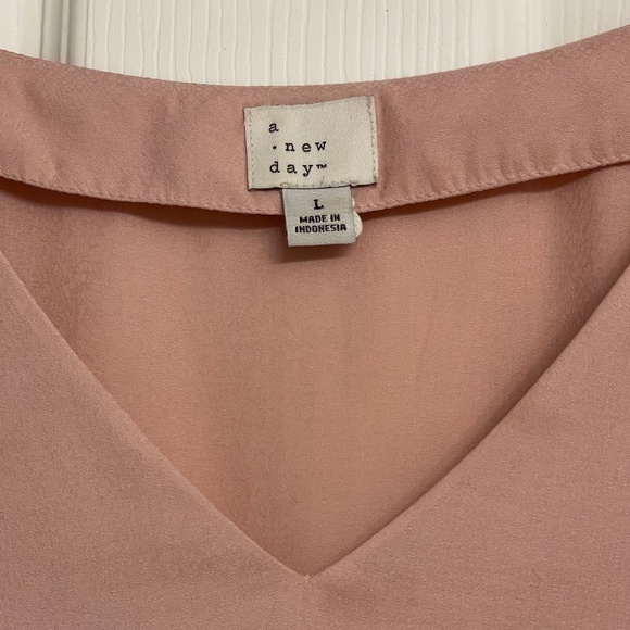 a new day Silk Boho V Neck Blouse - Picture 3 of 7